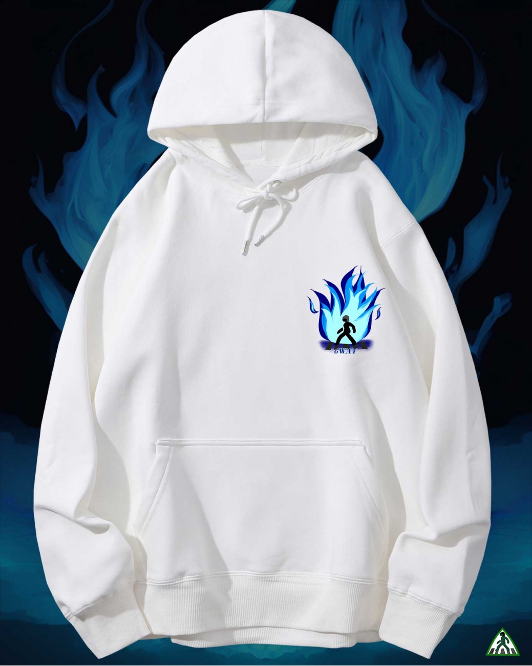 Blue Fire Hoodie