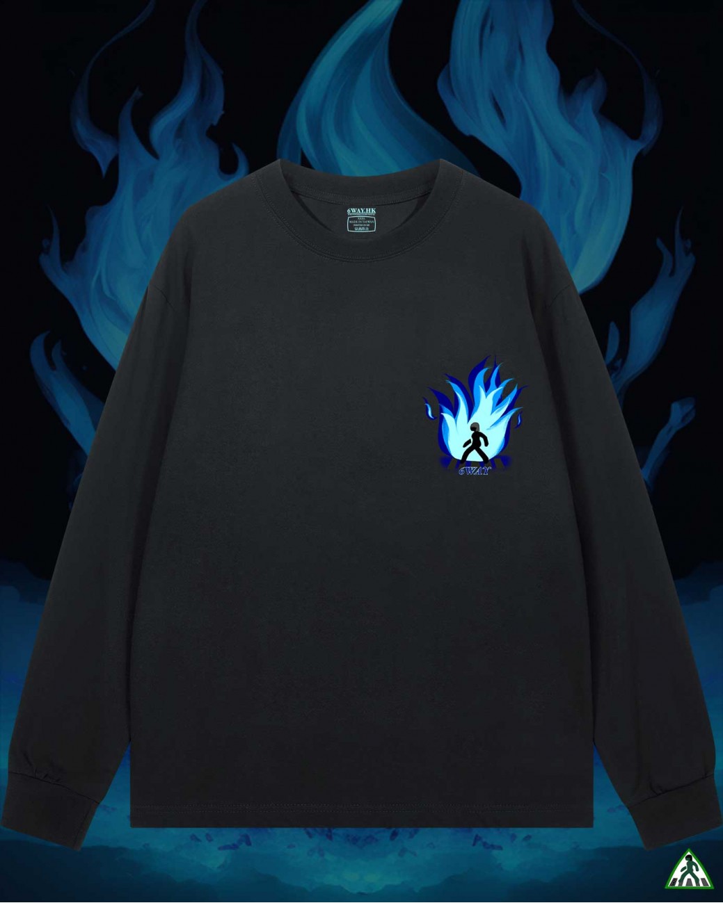 Blue Fire Long Tee 