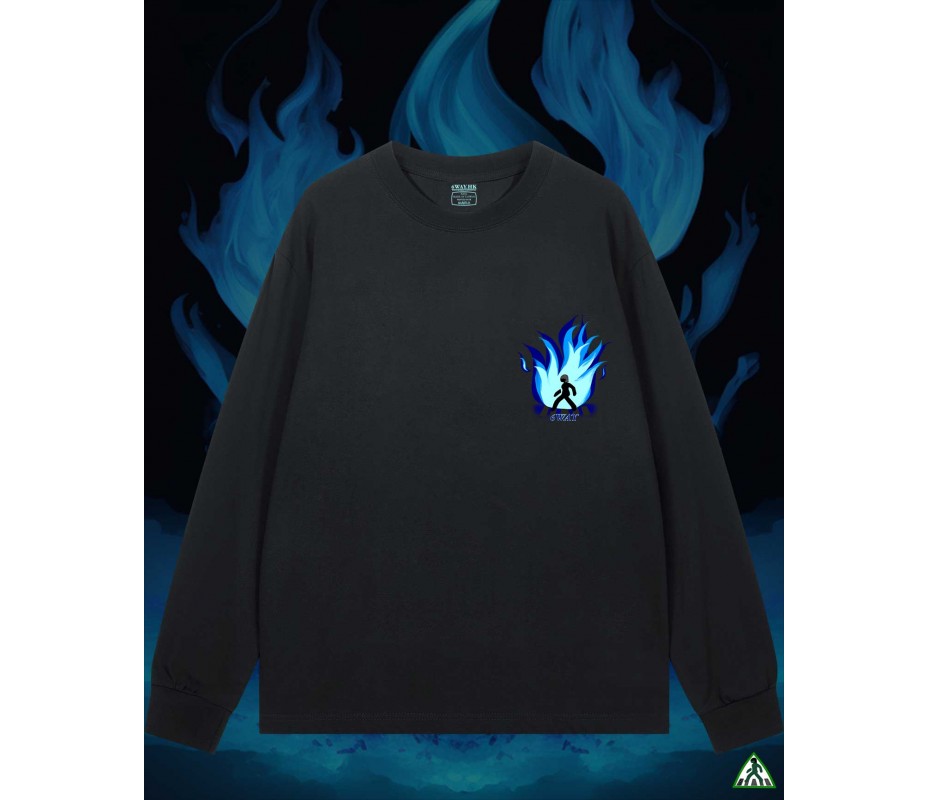 Blue Fire Long Tee 