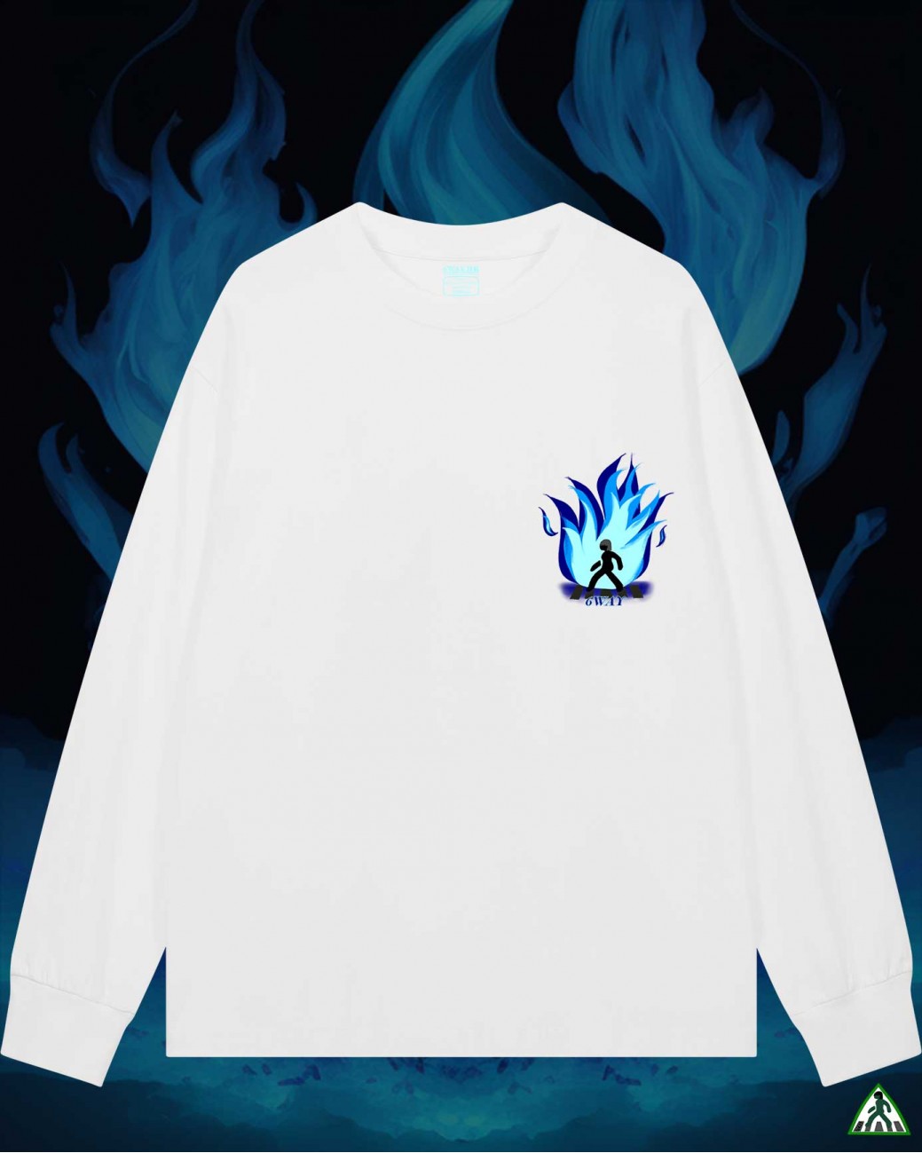 Blue Fire Long Tee 