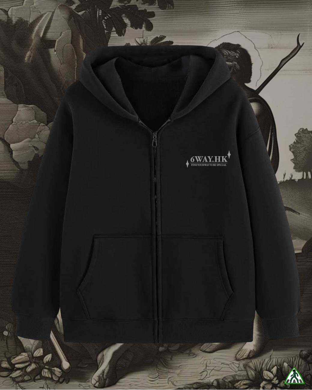 Cain And Abel Zip Up Hoodie