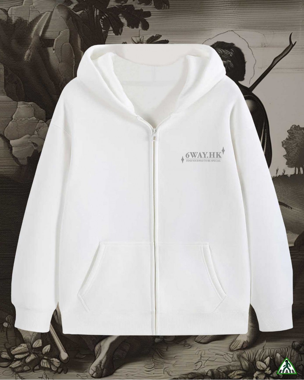 Cain And Abel Zip Up Hoodie